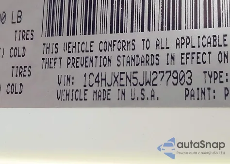 2018 Jeep Wrangler Unlimited Sahara 4X4 from USA, damaged, VIN 1C4HJXEN5JW277903